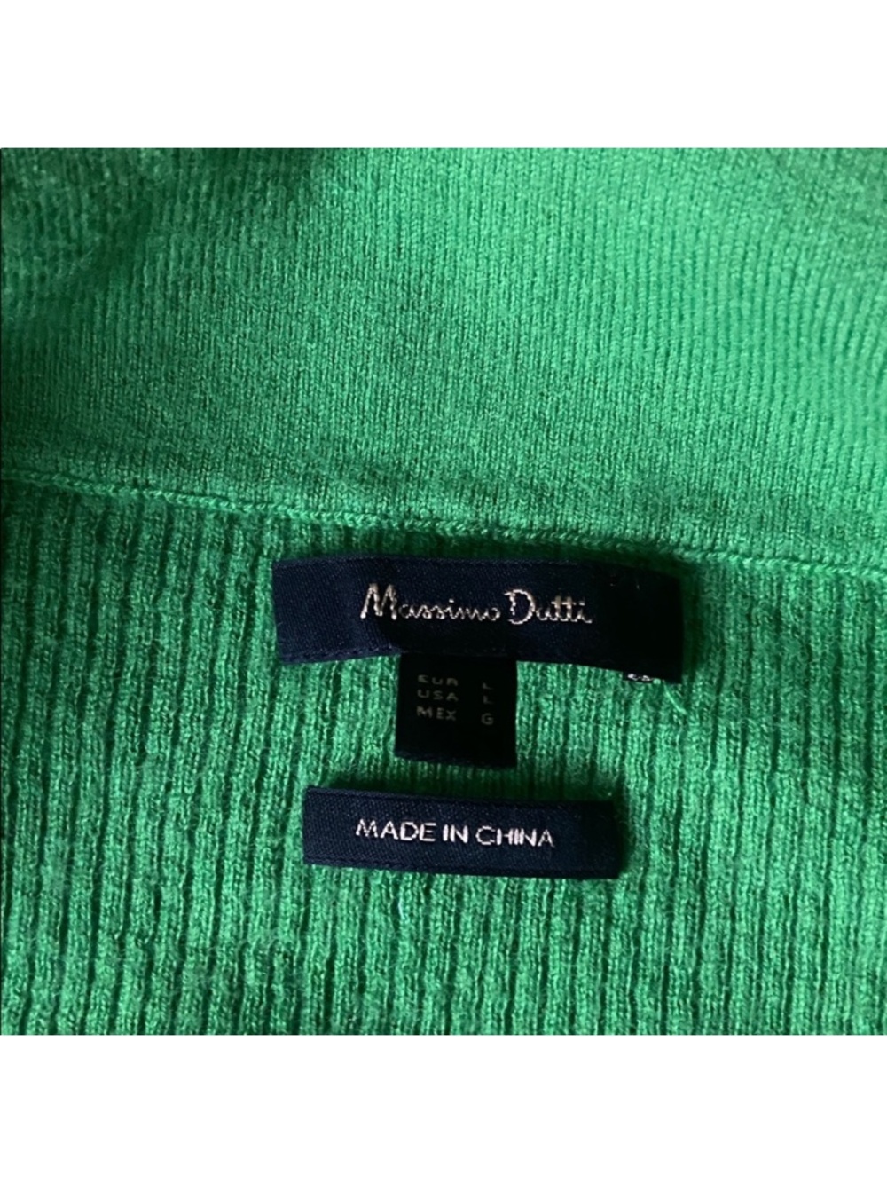 Massimo DUTTI green cashmere blend cardigan sweater - Picture 3 of 6